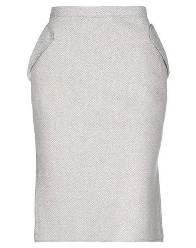 Shop Missoni Knee Length Skirt In Light Grey