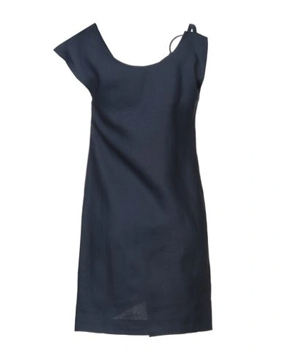 Shop Jacquemus Short Dress In Dark Blue