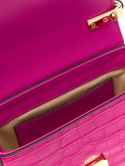 Shop Chloé Hot Pink Mini C Cross Body Bag