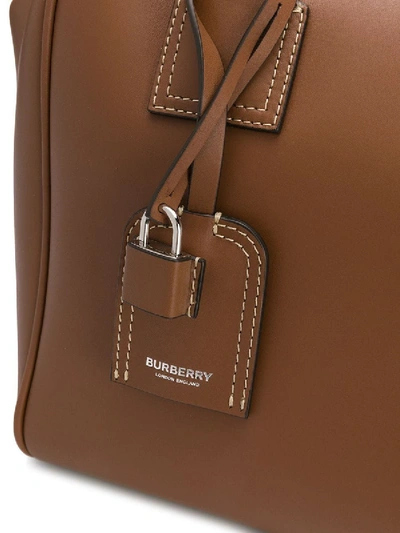 Shop Burberry Medium Cube Bag Brown