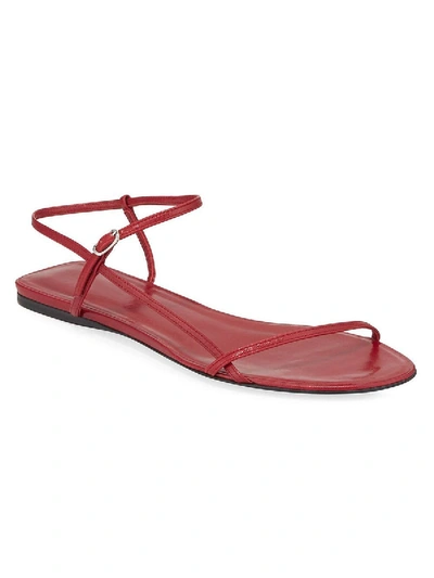 Shop The Row Flat Bare Sandal Red