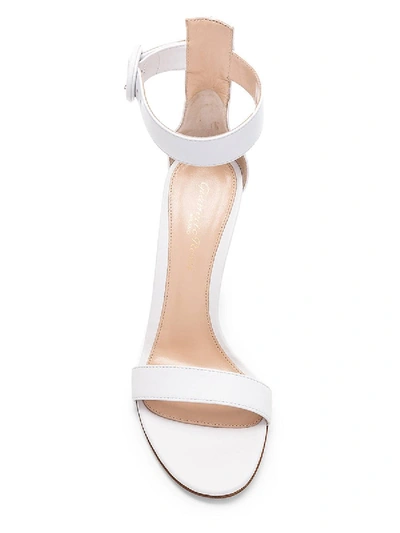 Shop Gianvito Rossi Portofino Sandals, Pearl White