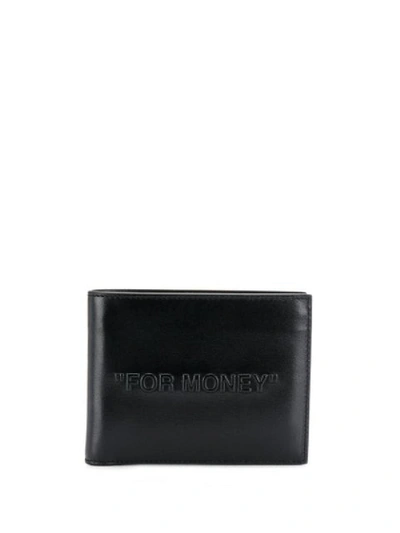 Shop Off-white "for Money" Bifold Wallet Black