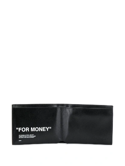 Shop Off-white "for Money" Bifold Wallet Black