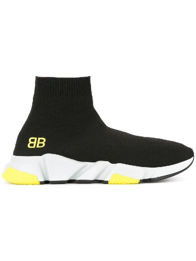 Shop Balenciaga Speed Sneakers Black