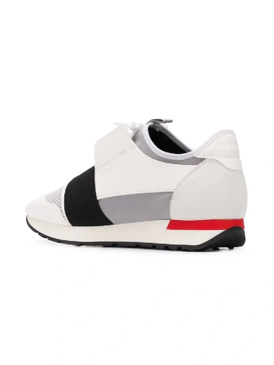 Shop Balenciaga Race Runner Sneakers White