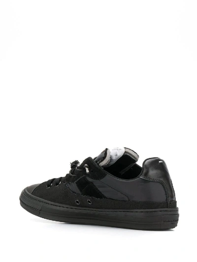 Shop Maison Margiela Spliced Low Top Sneakers Black