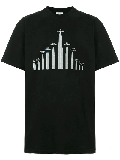 Shop Vetements Bullet T-shirt In Black