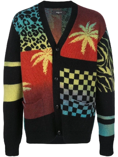 Shop Amiri Multi-print Cardigan In Multicolor