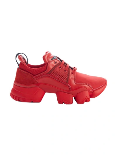 Shop Givenchy Red Jaw Low-top Sneakers