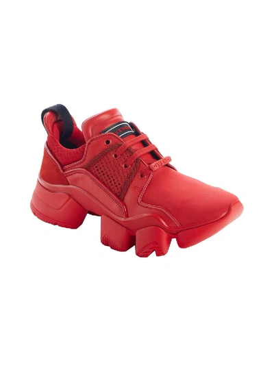 Shop Givenchy Red Jaw Low-top Sneakers