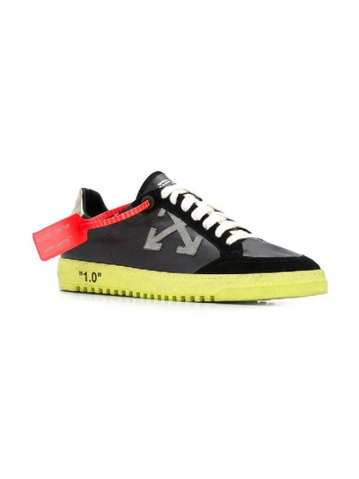 Shop Off-white 2.0 Low Sneakers Black & Yellow
