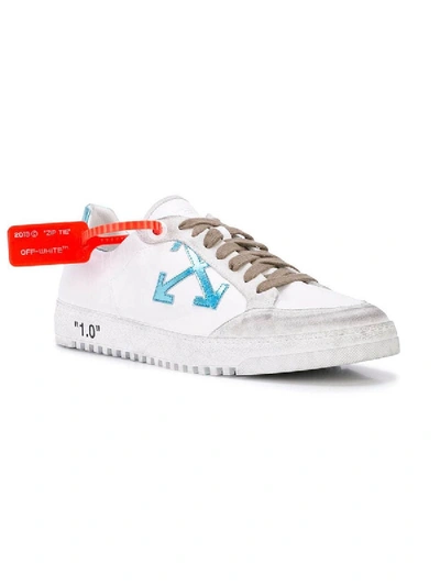 Shop Off-white 2.0 Low Sneakers White & Light Blue