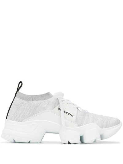 Shop Givenchy Jaw Sock Sneakers White/light Gray