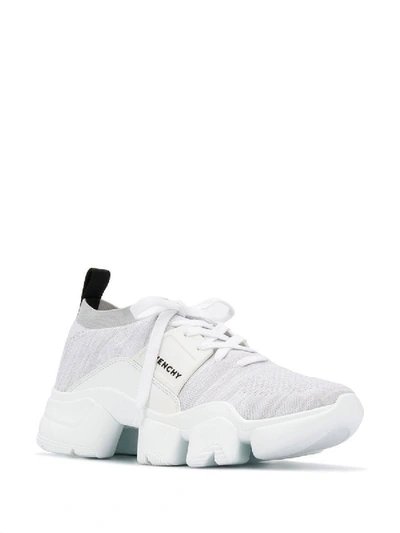 Shop Givenchy Jaw Sock Sneakers White/light Gray