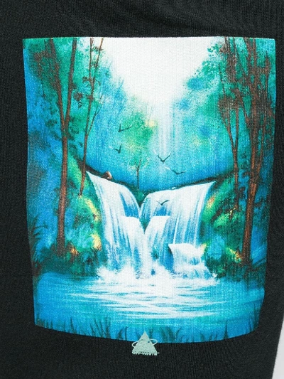 Shop Off-white Waterfall Print Joggers Black
