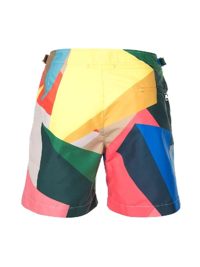 Shop Orlebar Brown Bulldog Rob Wyn Yates Swim Shorts In Multicolor