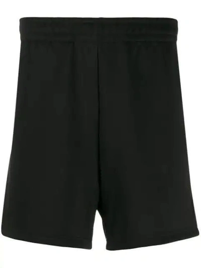 Shop Acne Studios Emanuel Face Patch Shorts In Black