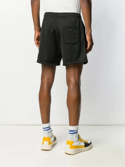 Shop Acne Studios Emanuel Face Patch Shorts In Black