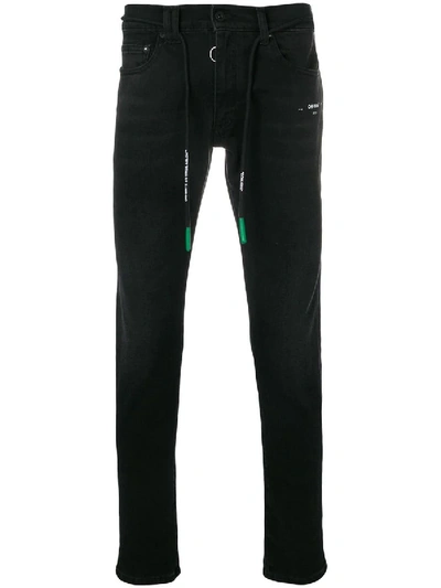 Shop Off-white Slim-fit Jeans