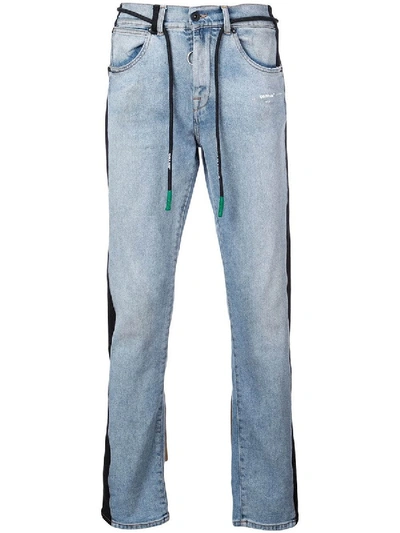 Shop Off-white Side Panel Jeans