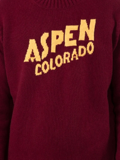 Shop Moncler Aspen Crew Neck Knitted Sweater