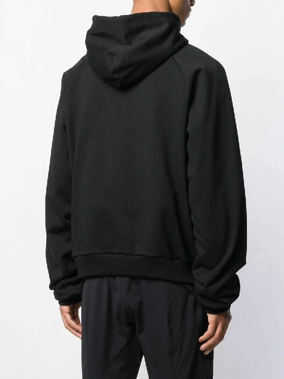 Shop Balenciaga Bb Logo Hoodie In Black