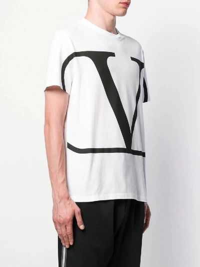 Shop Valentino Vlogo T-shirt White