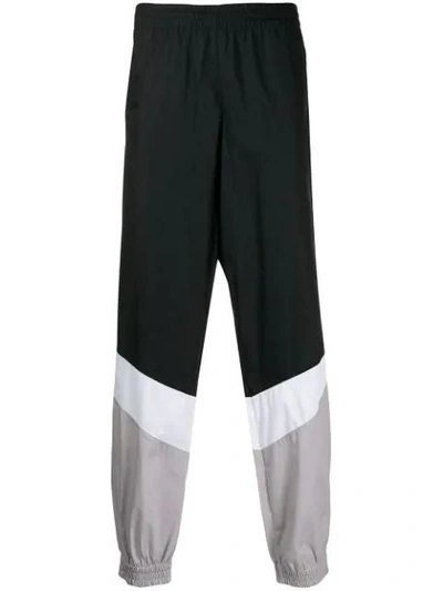 Shop Vetements Mustermann Trousers Black/white/grey