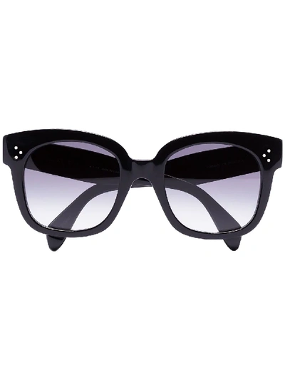 Shop Celine Square-frame Sunglasses In Black