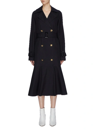 Shop Tibi Belted Detachable Quilted Lining Water Repellent Trench Coat