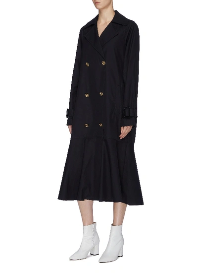Shop Tibi Belted Detachable Quilted Lining Water Repellent Trench Coat