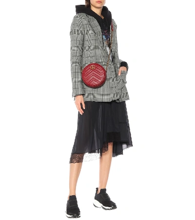 Roger Vivier Viv Run Mesh And Leather Sneakers In Black