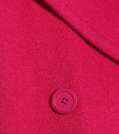 Shop Balenciaga Camel Hair-blend Coat In Pink
