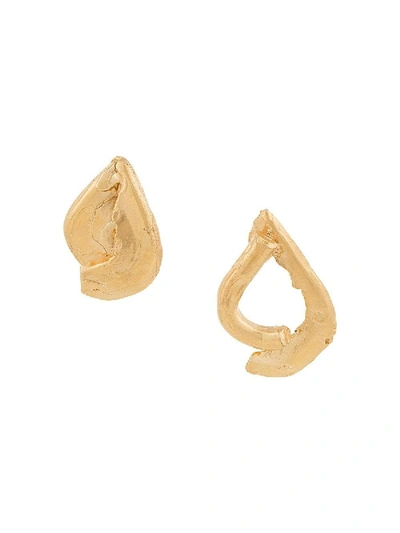 Shop Alighieri The Warrior Earrings In Gold