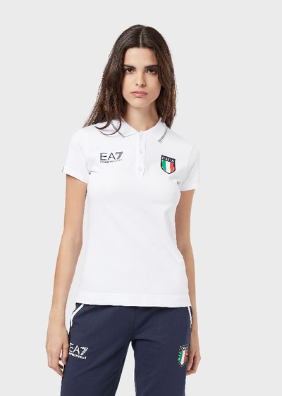 Shop Emporio Armani Polo Shirts - Item 12361850 In White