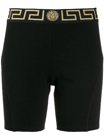 Shop Versace Medusa Head Biker Shorts