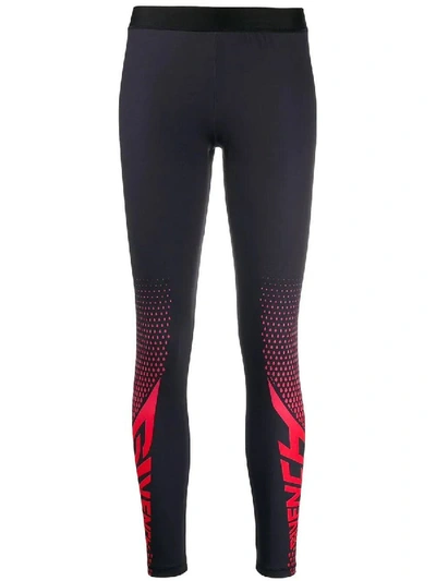 Shop Givenchy Two Tone Leggings Black/red