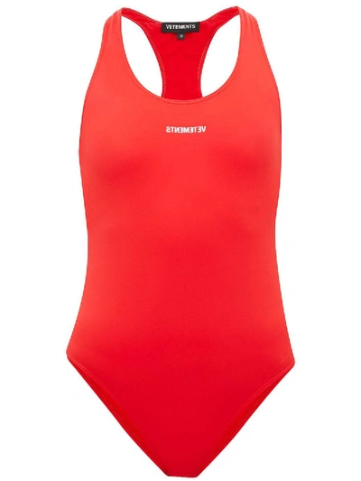 Shop Vetements Baywatch Swimsuit Red