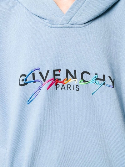 Shop Givenchy Contrast Logo Hoodie