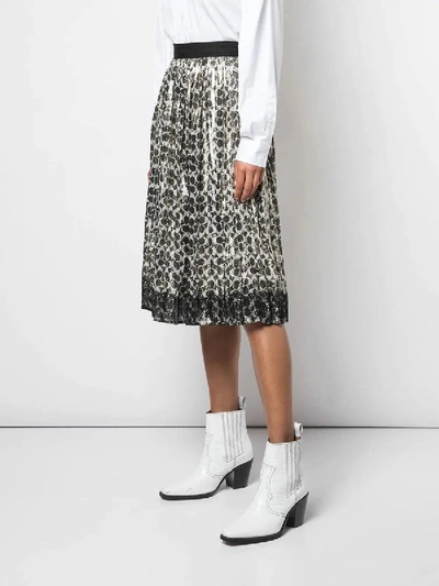 Shop Coach Metallic Pleated Skirt