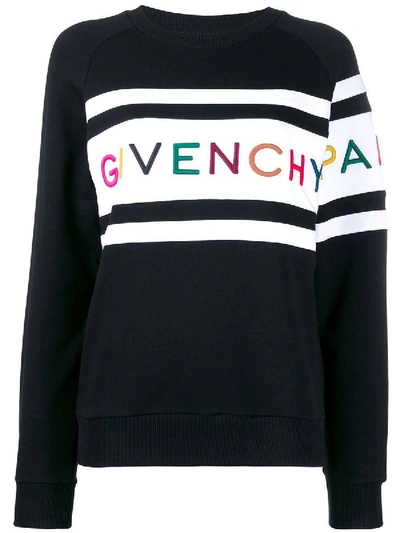Shop Givenchy Paris Sweatshirt Black & White