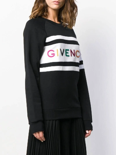 Shop Givenchy Paris Sweatshirt Black & White