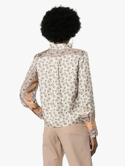 Shop Chloé Floral Paisley Print Silk Shirt