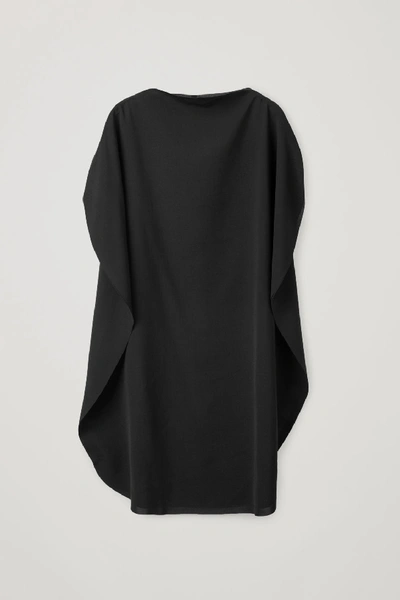 Shop Cos Circle-cut Dress In Black