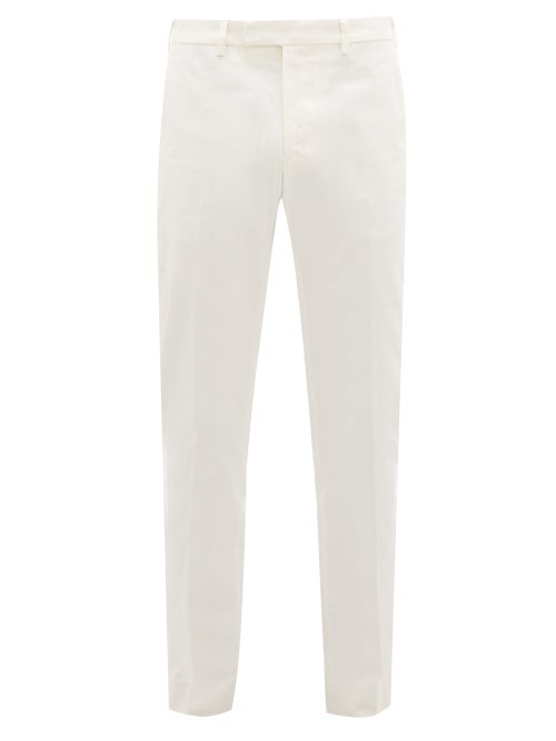 Salle PrivÉE Gehry Cotton-Twill Chino Trousers In White | ModeSens