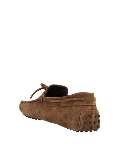 Shop Tod's Loafers In Camel