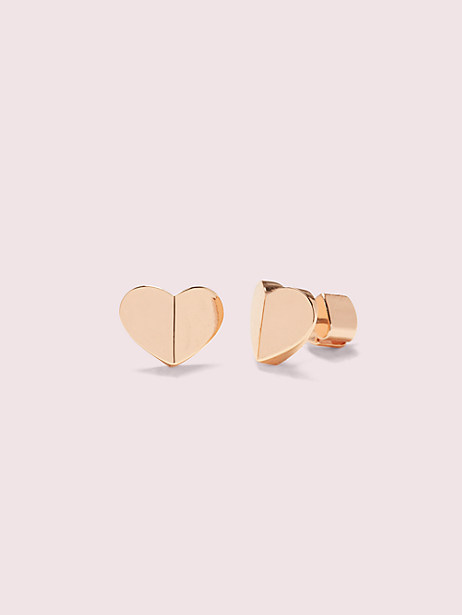 heritage spade small heart studs