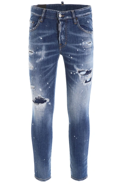 Shop Dsquared2 Skater Jeans In Blue (blue)