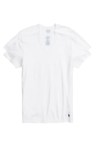 Shop Polo Ralph Lauren 3-pack V-neck T-shirts In White